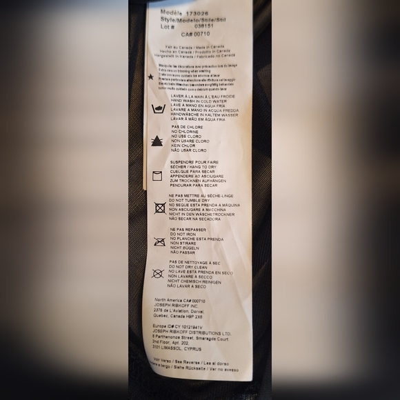 Joseph Ribkoff Black and Silver Sparkle Dress - Picture 4 of 10